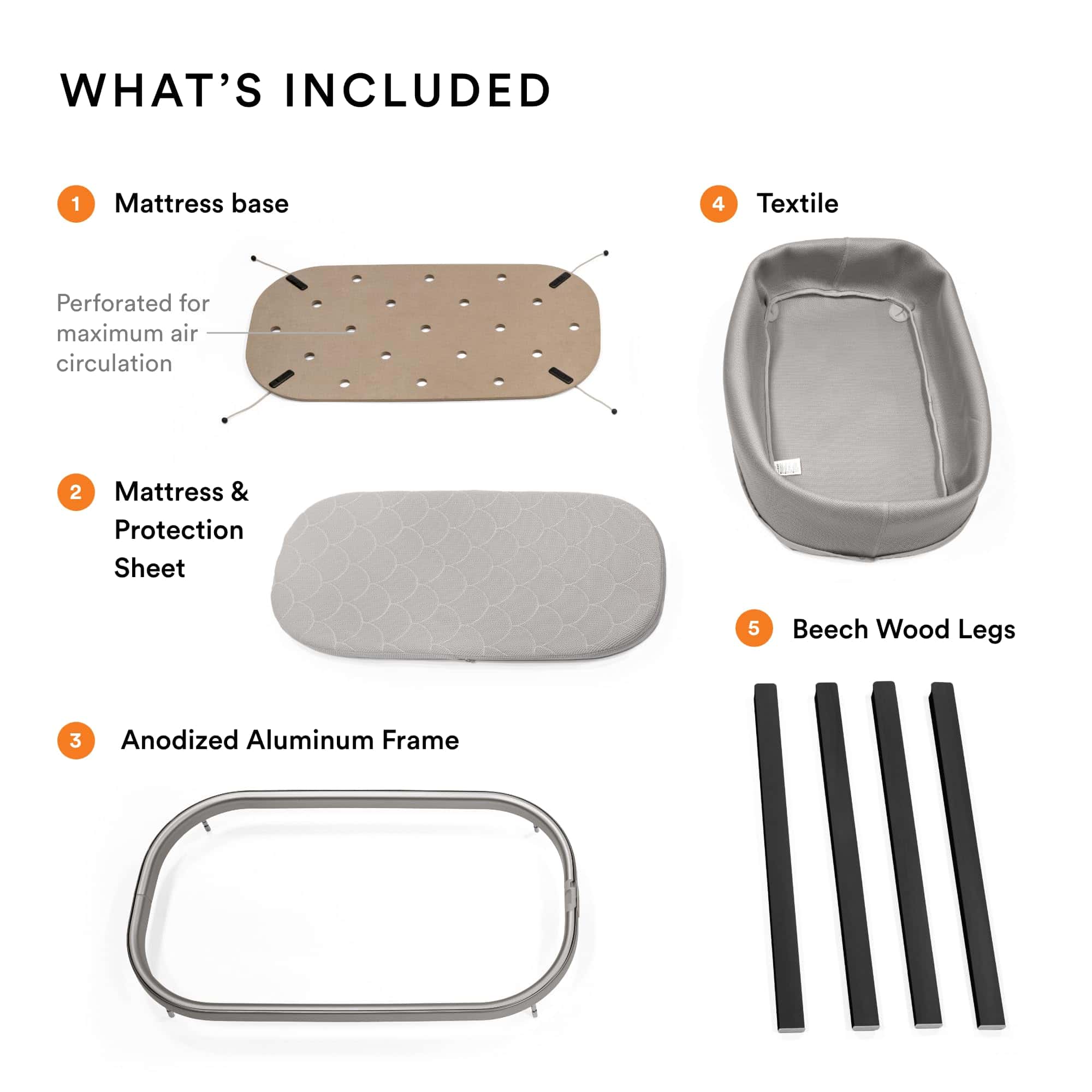 Stokke Snoozi Bassinet, Gris Grafito - Crecimiento con los - Imagen 4