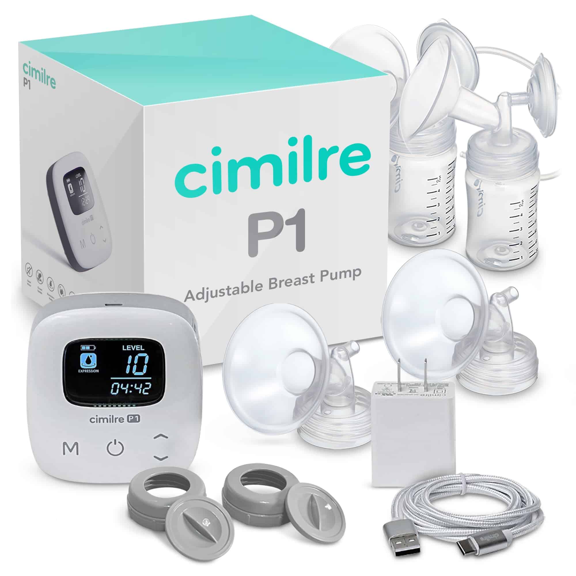 Kit de Extractor de Leche Portátil P1 de Cimilre, Extractor