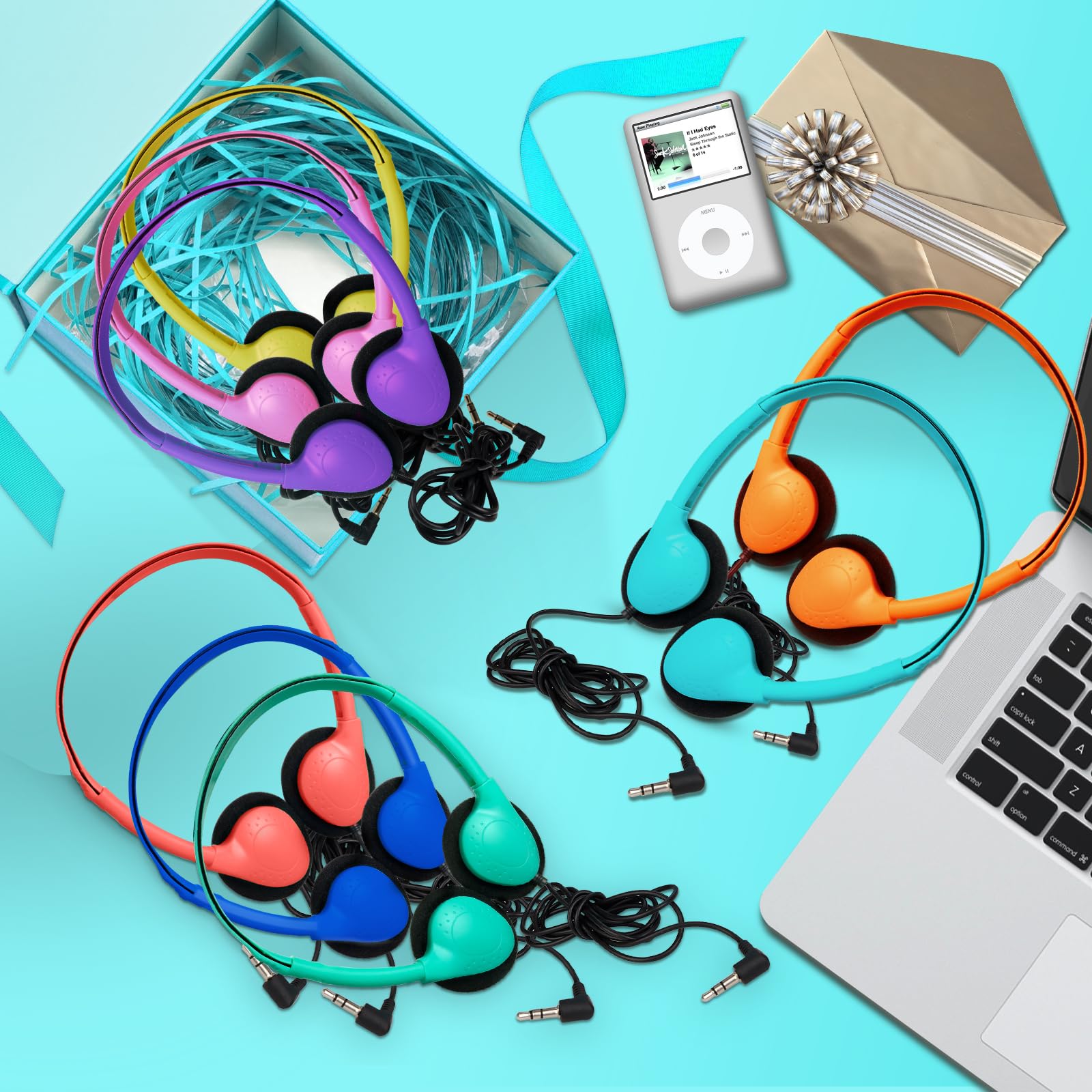 20 Pack Auriculares a Granel para Aula para Estudiantes - Imagen 6