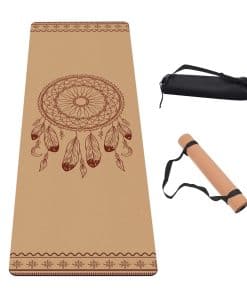 Tapete de Yoga Premium de Corcho no Deslizante IKULE para