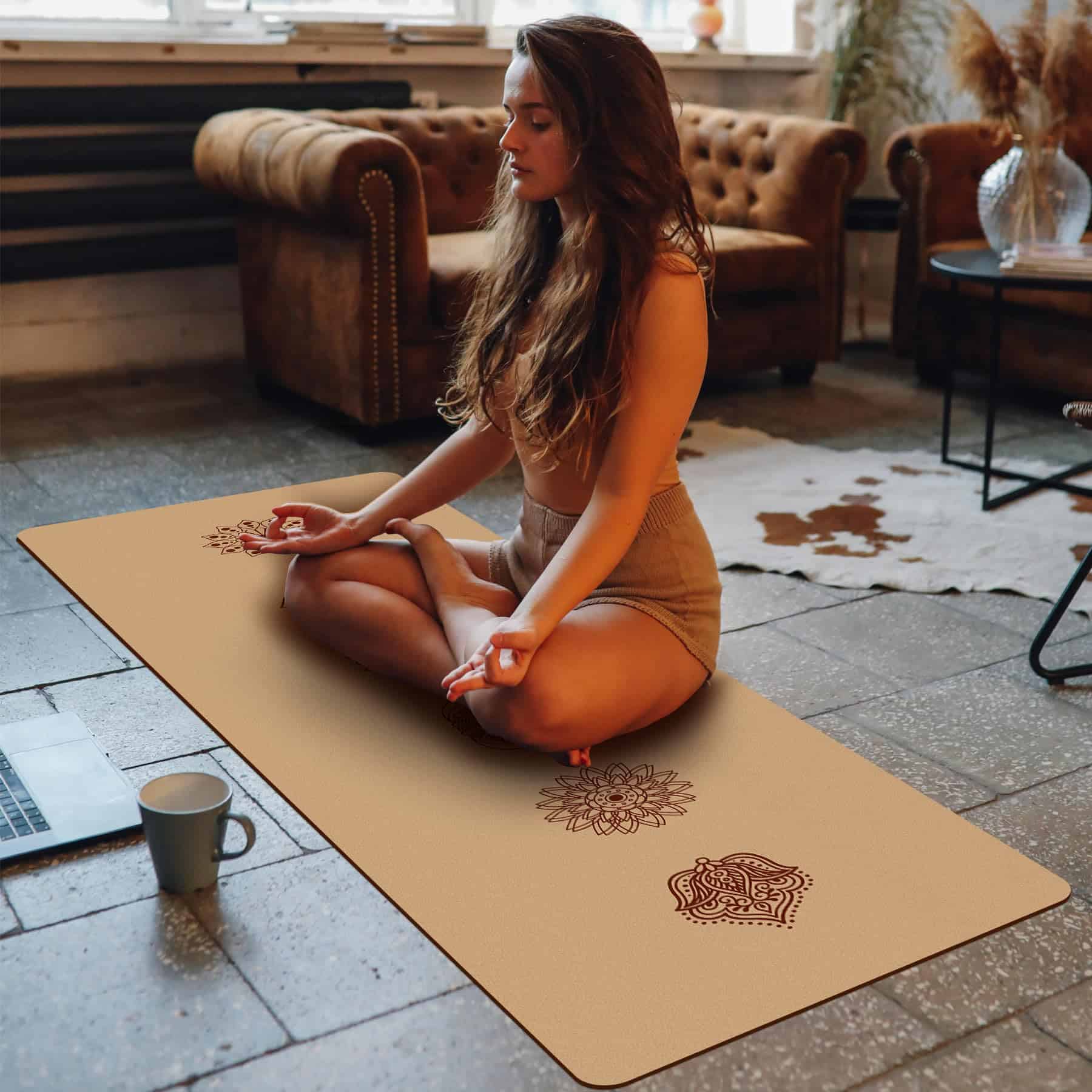 Tapete de Yoga de Corcho IKULE Premium Antideslizante - Imagen 7