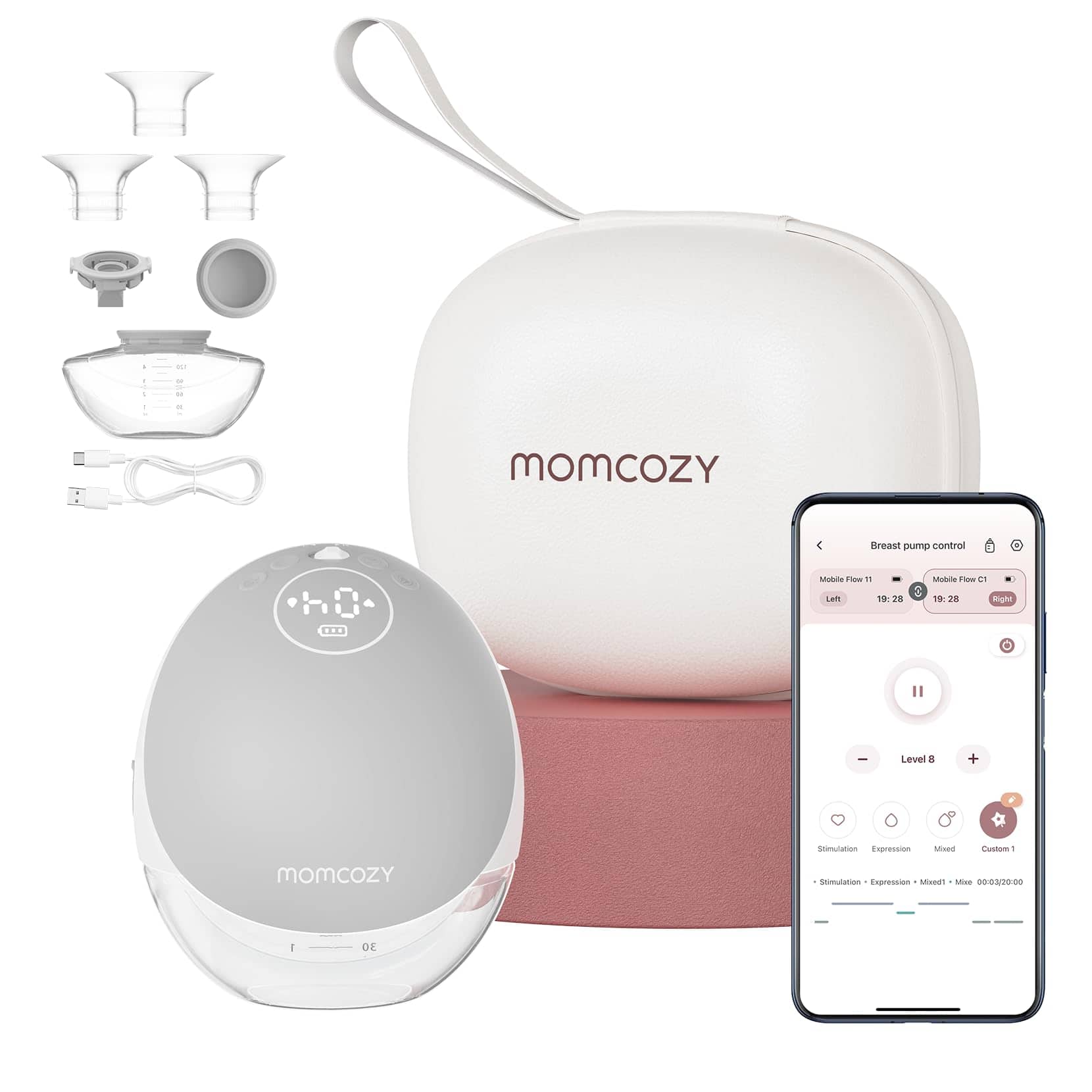 Sacaleches Manos Libres Momcozy Upgraded Mobile Flow | M9,