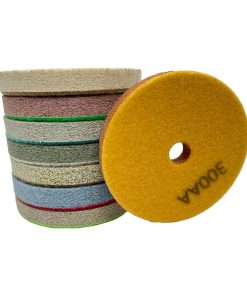 5" 8 PCS Diamond Sponge Fiber Polishing Pad- Pulido de