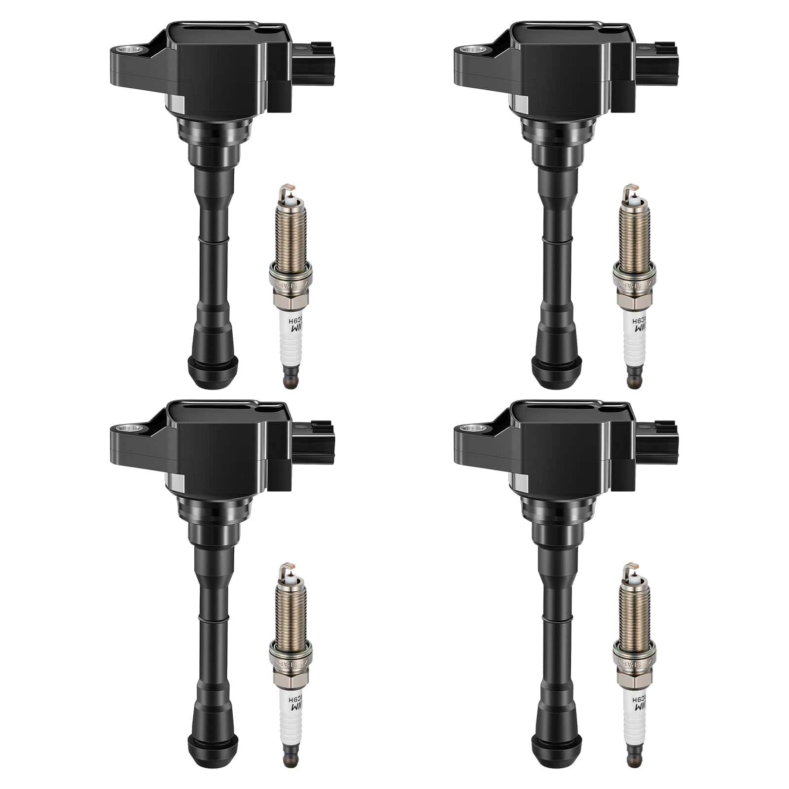 Conjunto de 4 Bobinas de Encendido UF659 y Bujías de Iridio