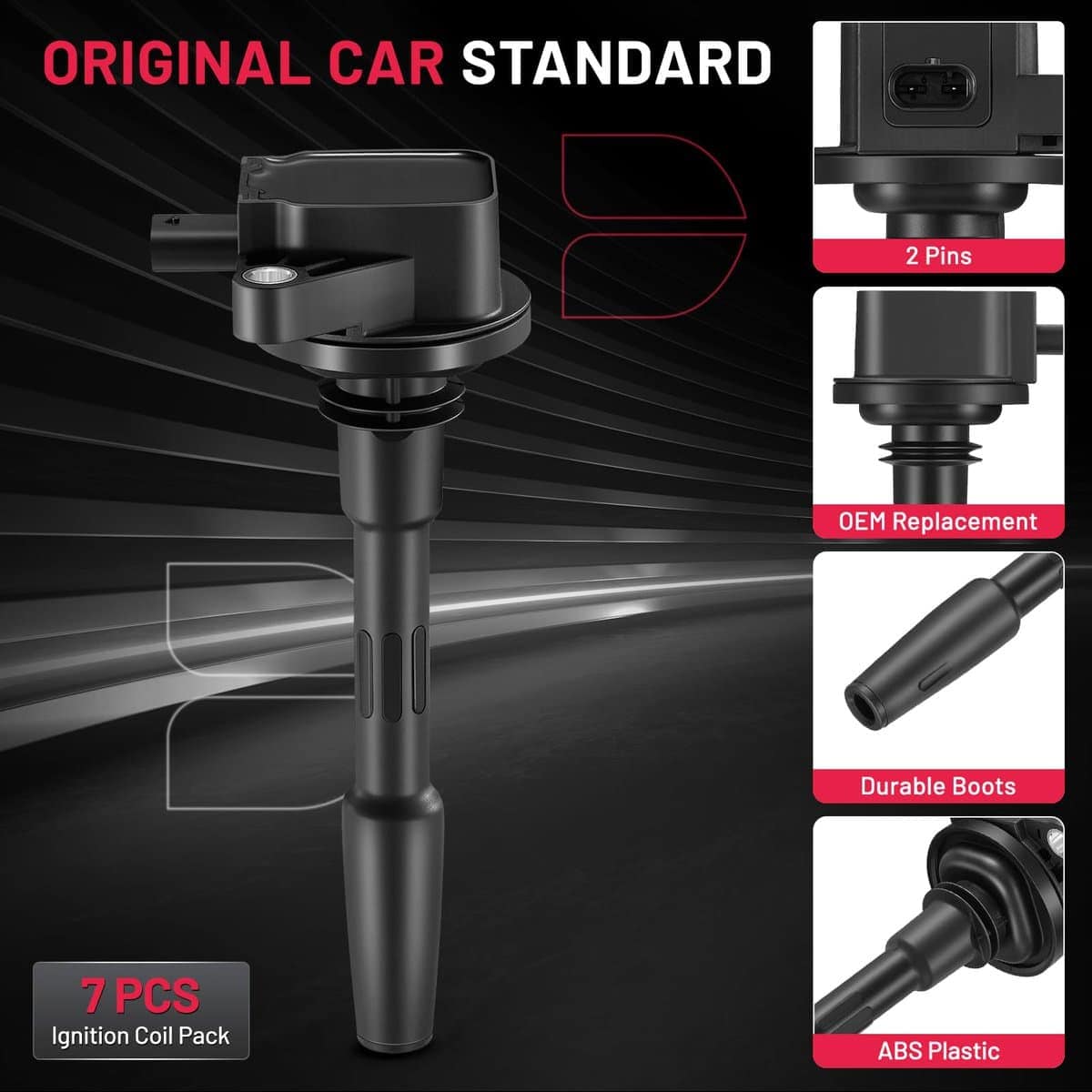 Conjunto de 7 Bobinas de Encendido BDFHYK Compatible con - Imagen 5