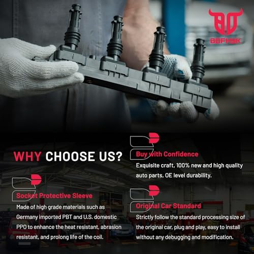 Conjunto de 4 bobinas de encendido BDFHYK Compatible con - Imagen 8