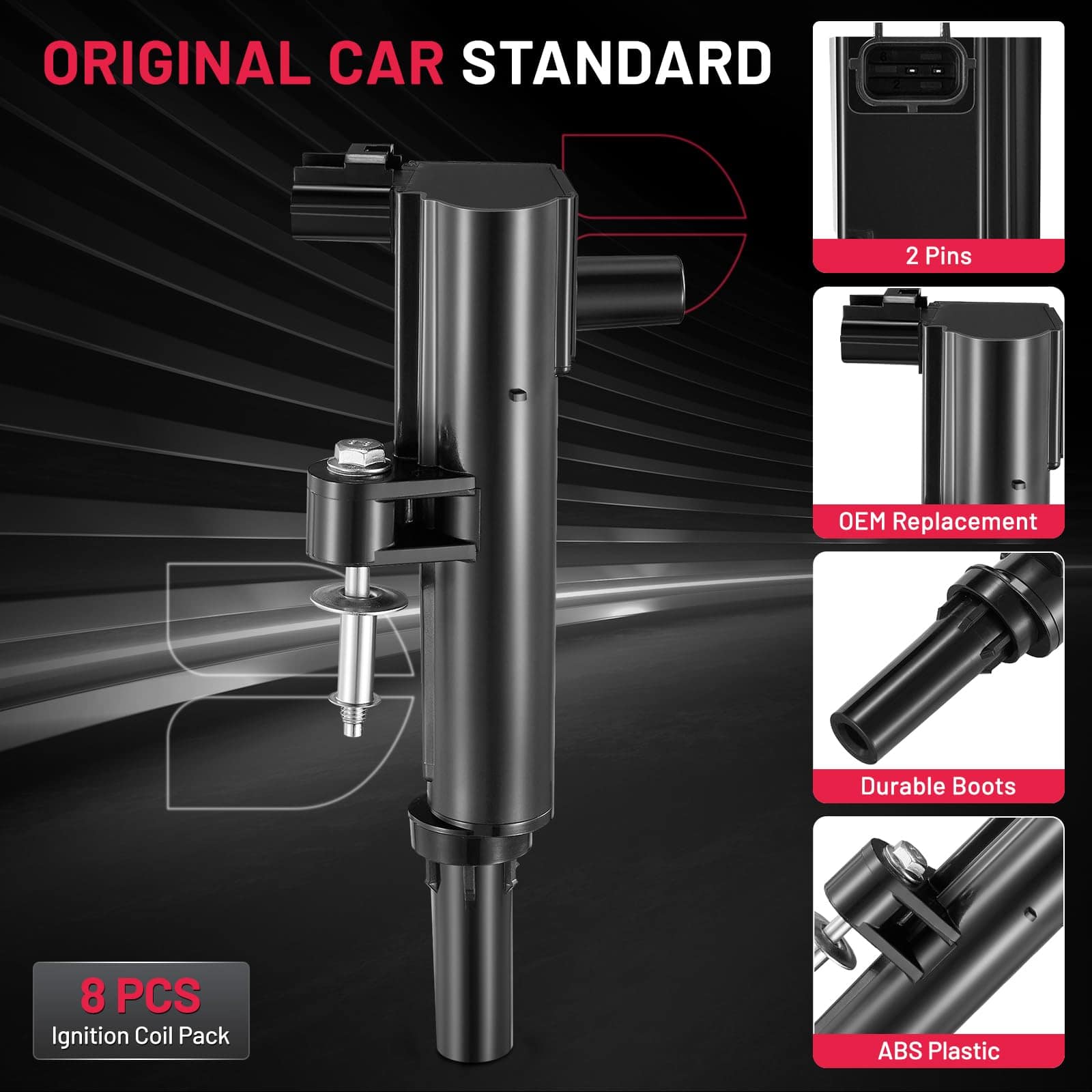 Conjunto de 8 bobinas de encendido BDFHYK compatibles con - Imagen 5