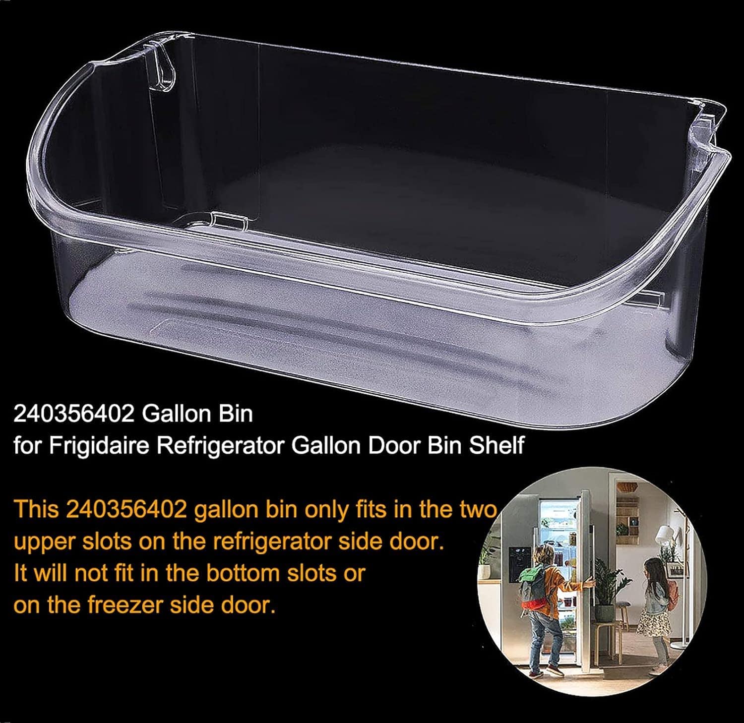 Repisa de Puerta de Refrigerador HOOTO 240356402, Repuesto - Imagen 3