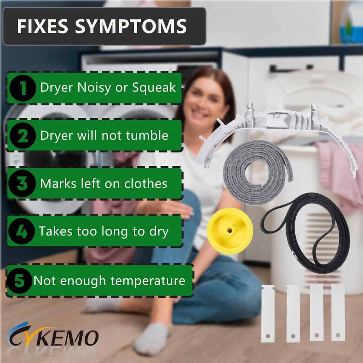 Kit de Reparación de Rueda Secadora WE49X20697 - Compatible - Imagen 7