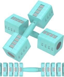 Set de 2 mancuernas ajustables, mancuernas de peso
