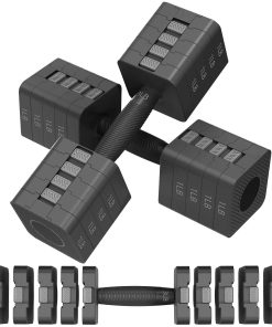 Juego de Mancuernas Ajustables de 2, 5 en 1 Mancuernas