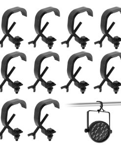 10 Pack Abrazaderas de Truss Negras 1.18-2.16 Pulgadas,