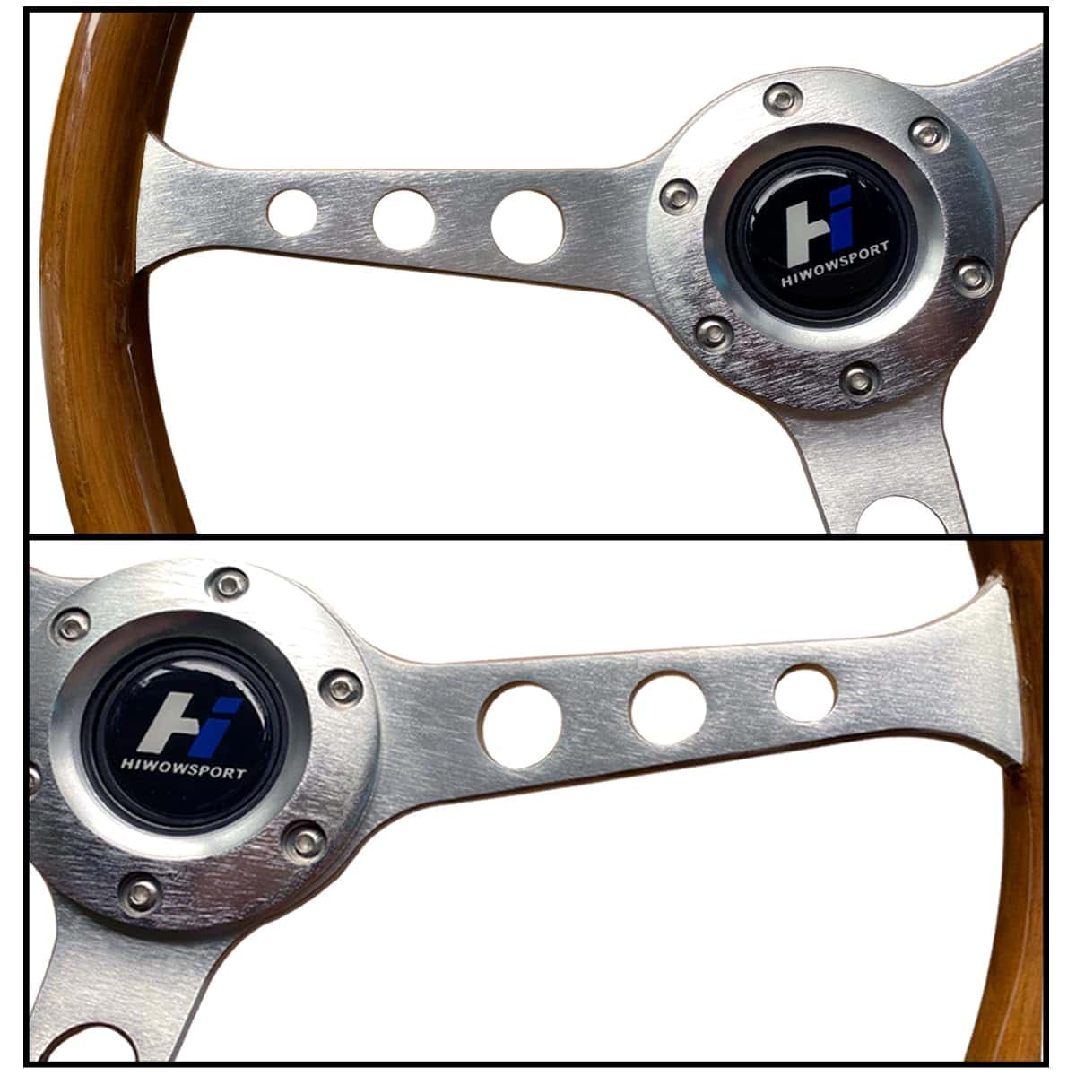 Volante de Madera Hiracing de 15 Pulgadas - Profundidad de - Imagen 4