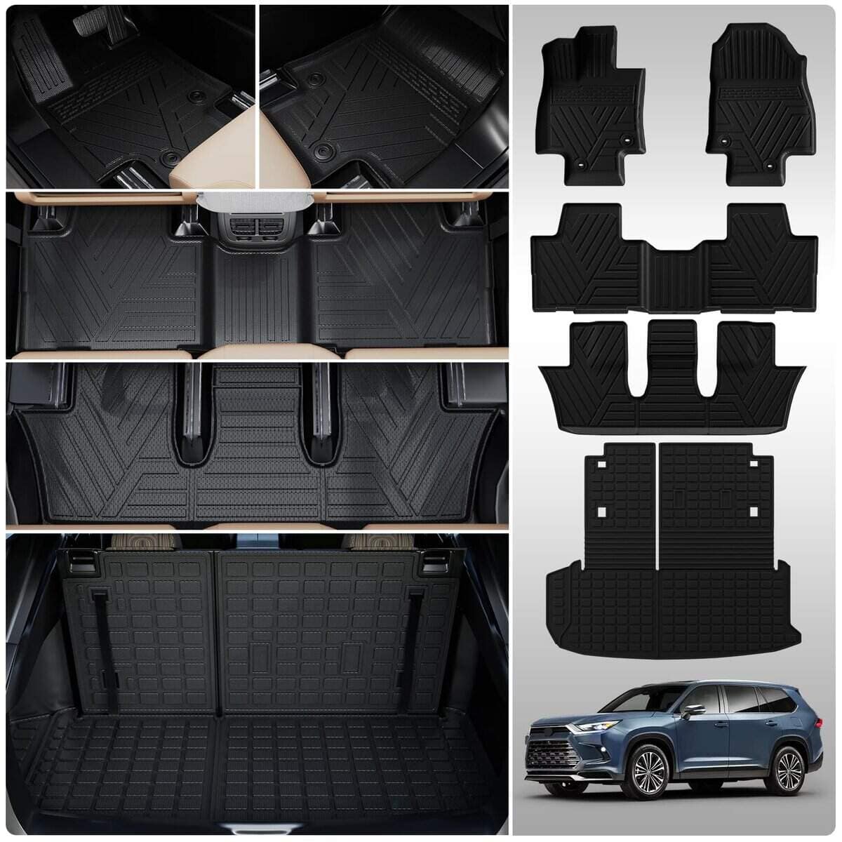 Tapetes del piso Thinzyou compatibles con Toyota Grand