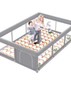 Corralito para bebé besuhot 74"x50" con colchoneta, parques