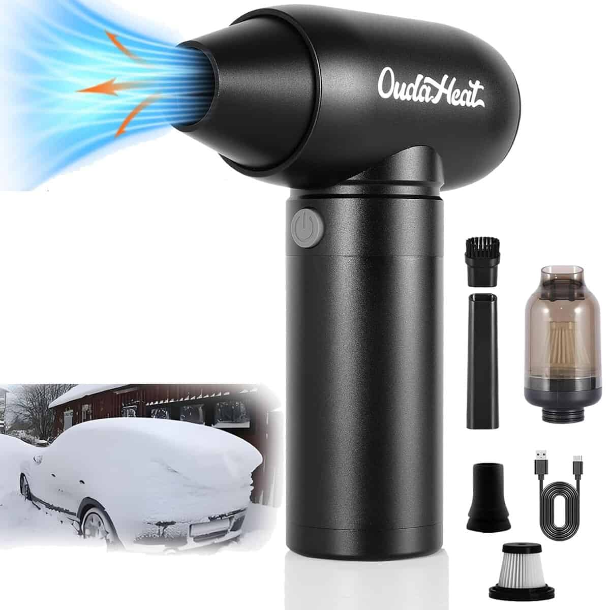 Soplador de Hojas Inalámbrico Portátil de Mano Ventilador