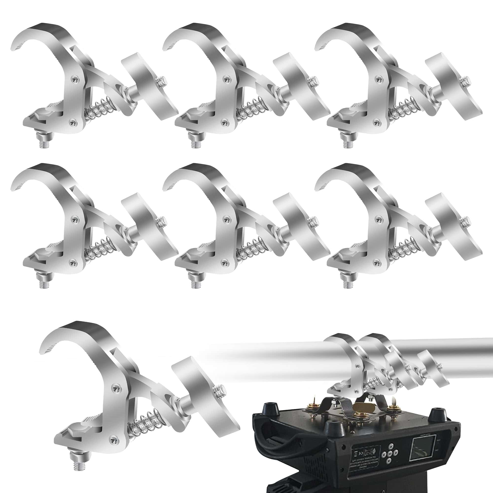 YEUIKERR 6 Pack Truss Clamp 1.57-2.4 Inch Abrazaderas de