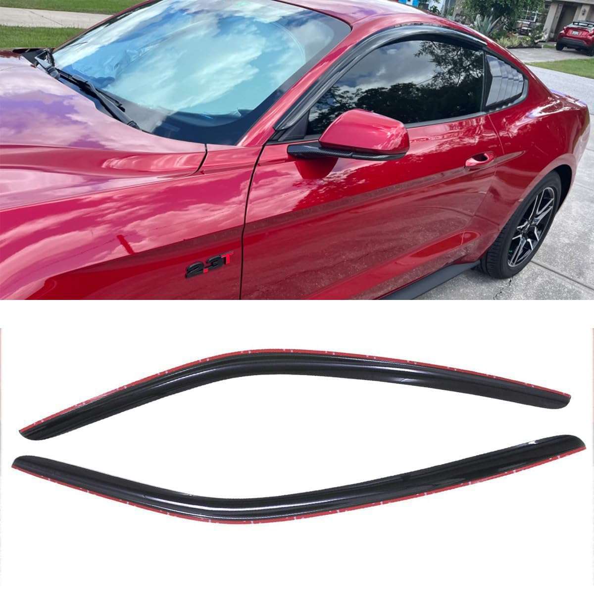 2pcs Deflectores de Viento para Ventanas a Prueba de - Imagen 3