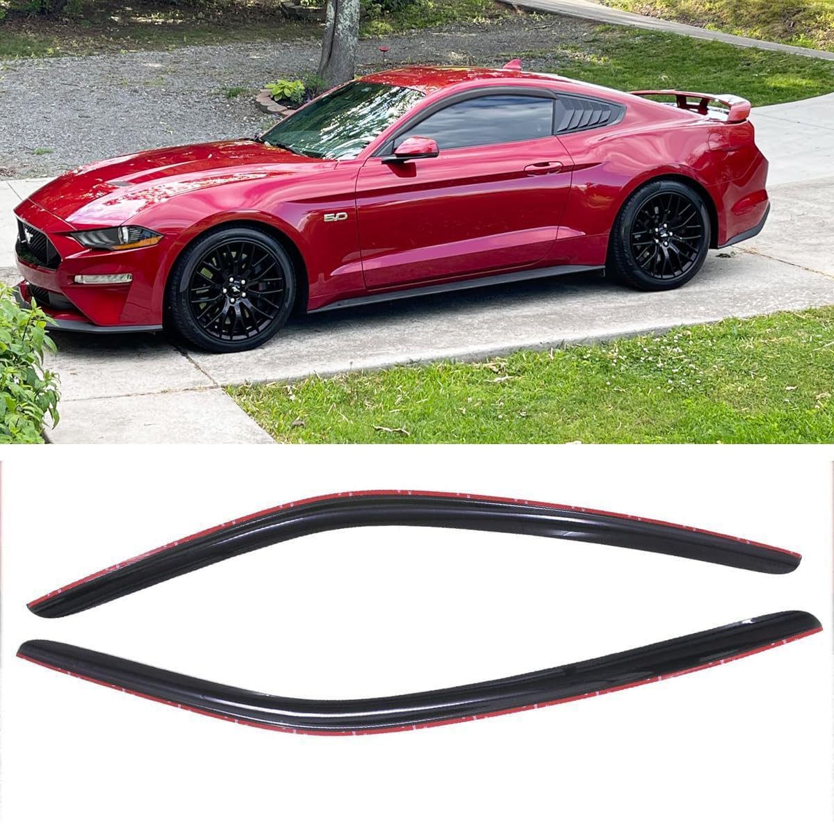 2pcs Deflectores de Viento para Ventanas a Prueba de