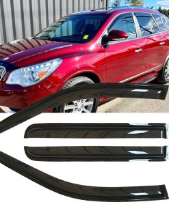 4pcs Deflectores de Lluvia a Prueba de -Humo Oscuro