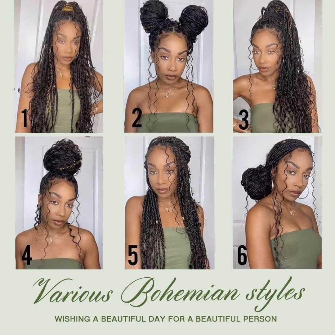 Cabello para Trenzar Humano 100g 24 Pulgadas Rizo Profundo - Imagen 6