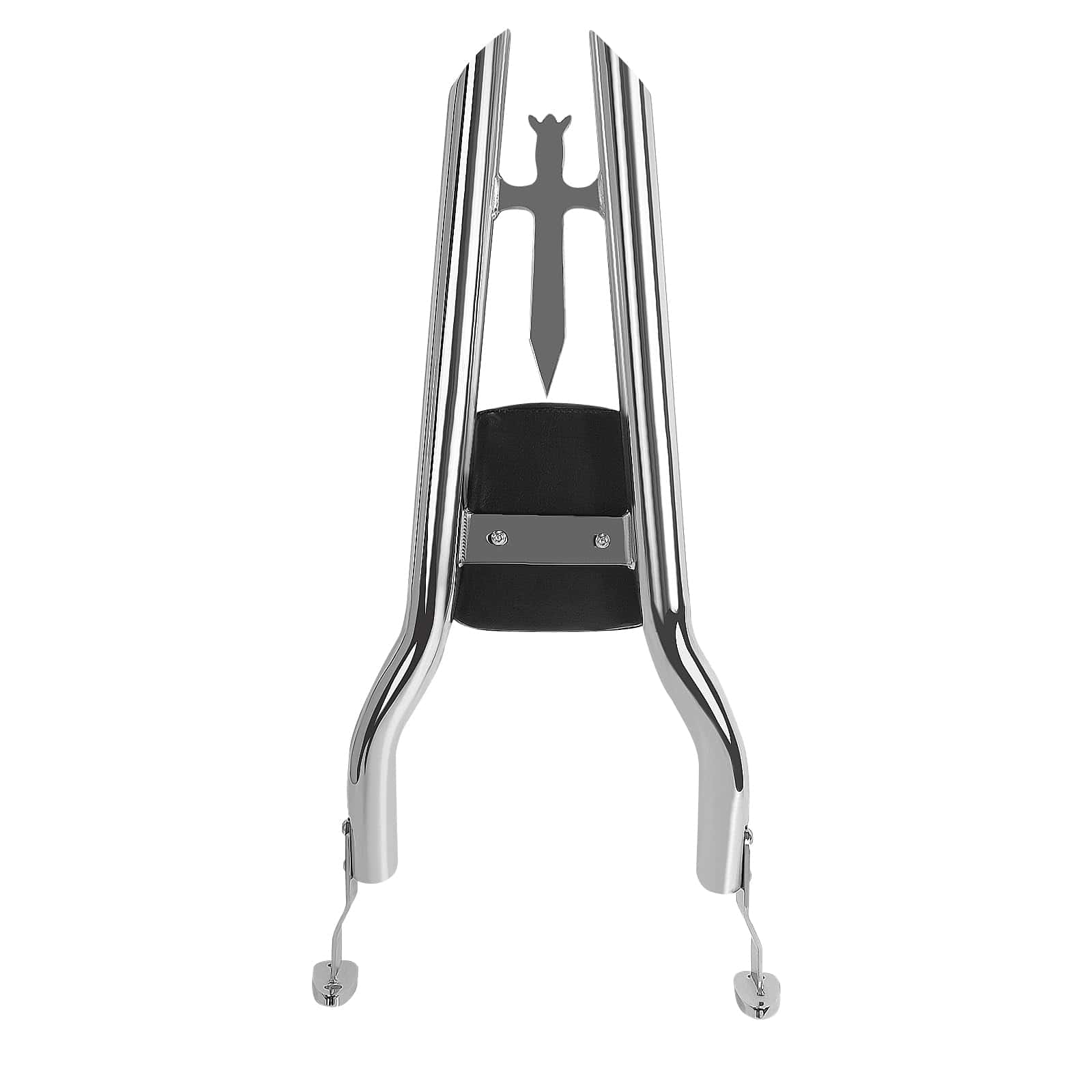 27" Respaldo de Sissy Bar Chrome para Harley Davidson FLRT - Imagen 4