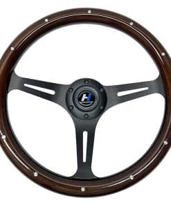 Volante Hiracing 14 Pulgadas Universal Clásico de Madera