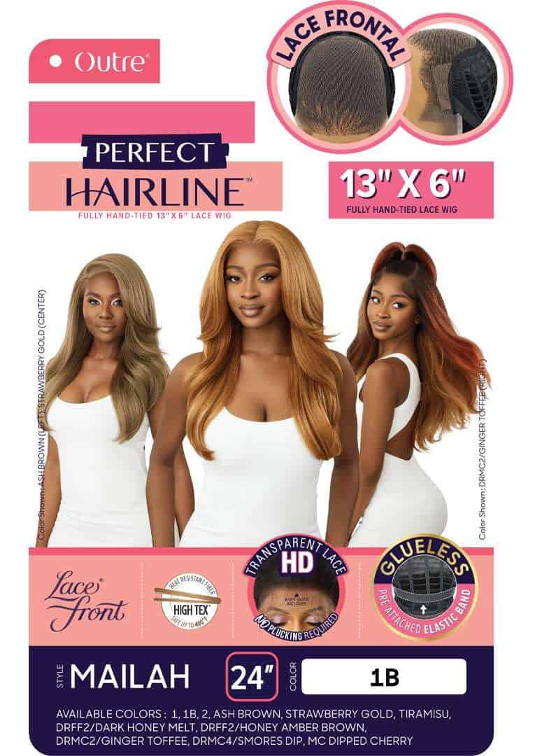 Peluca delantera de encaje Outre - Perfect Hair line 13X6 - - Imagen 3