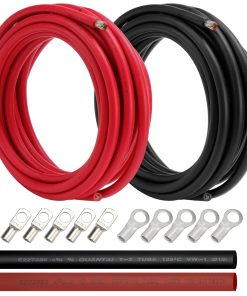 LoteFancy 6 AWG Cable, 6 Calibre 20FT Rojo + 20FT Negro