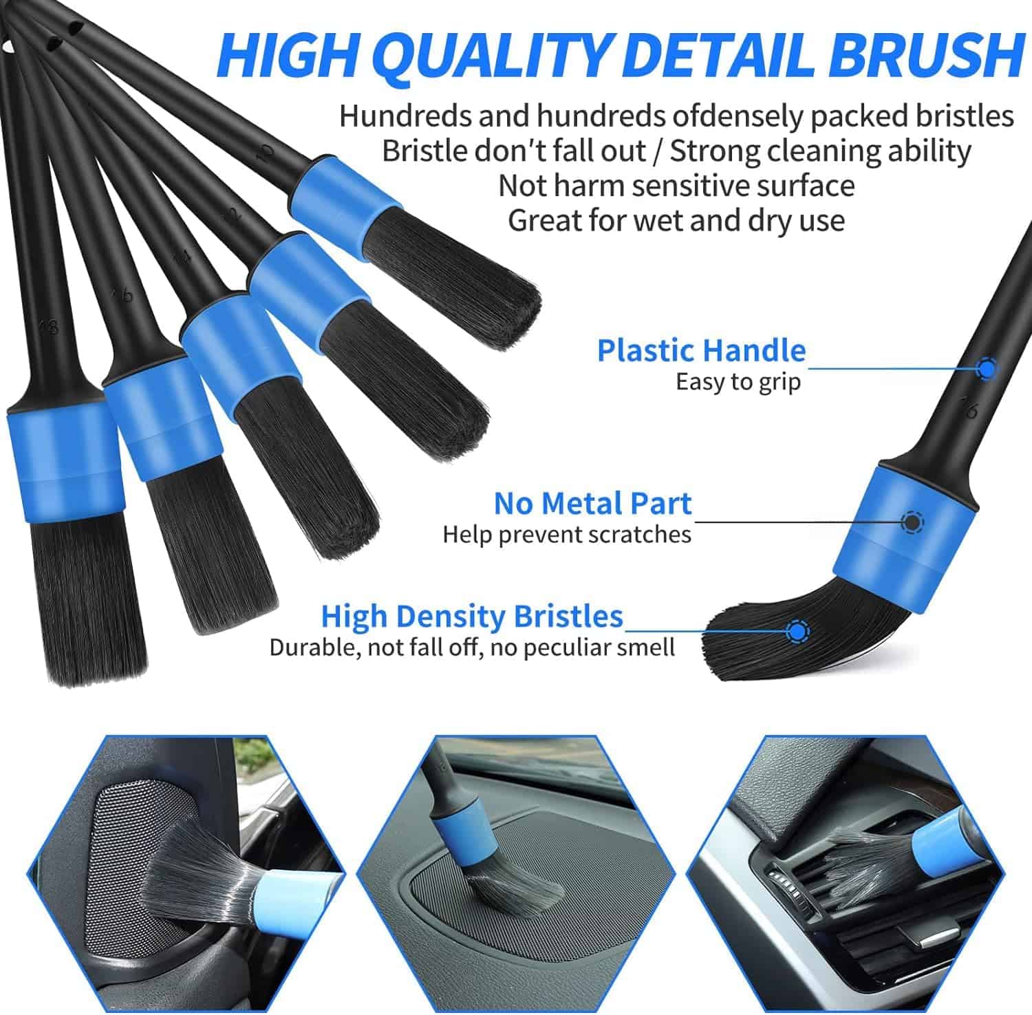 Juego de Detallado de Coche CYANBAMBOO de 17 Piezas, Kit de - Imagen 5