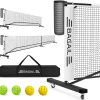 Red portátil de pickleball BAGAIL con -Blanco