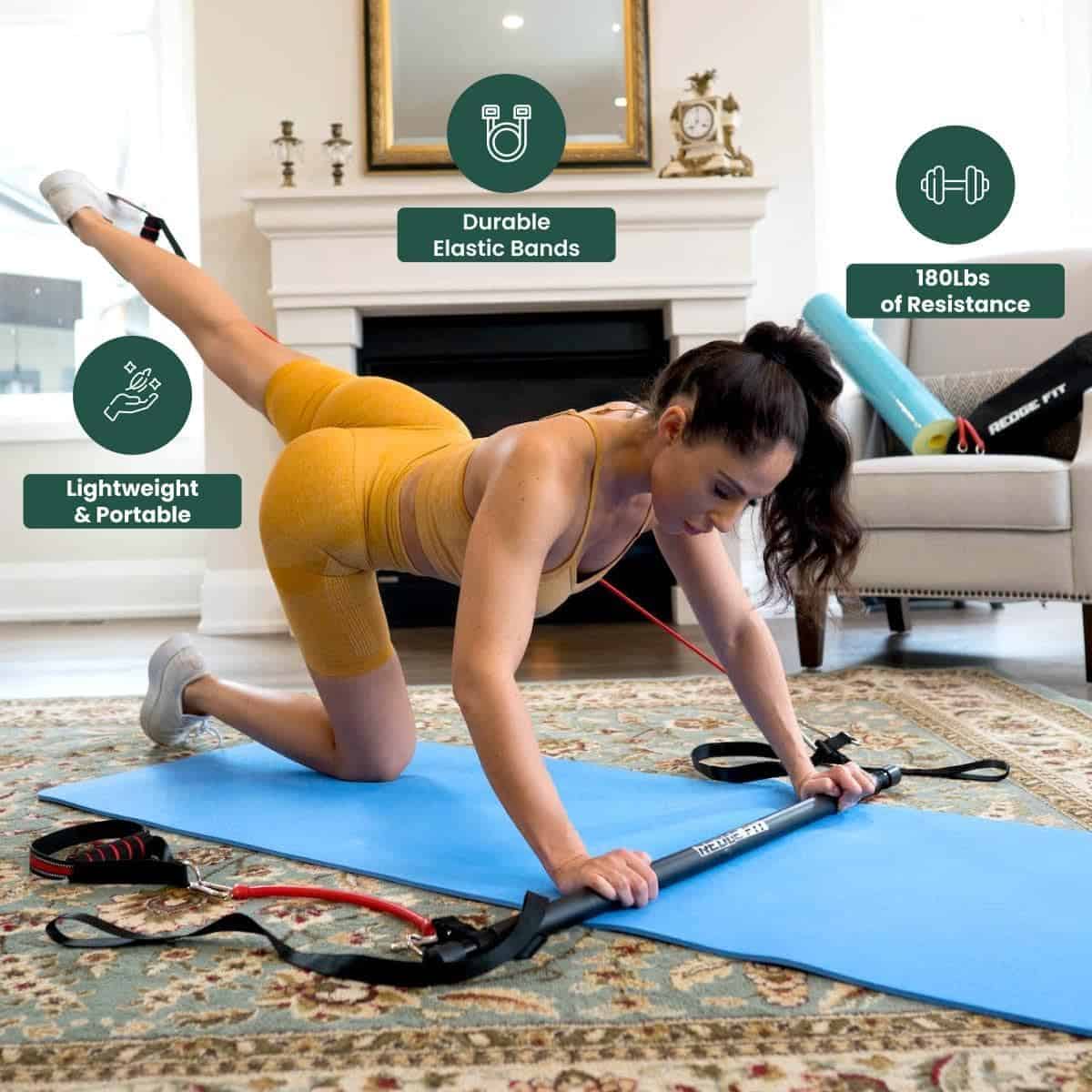 Conjunto Completo de Gimnasio Portátil Redge Fit� Para Todo - Imagen 6