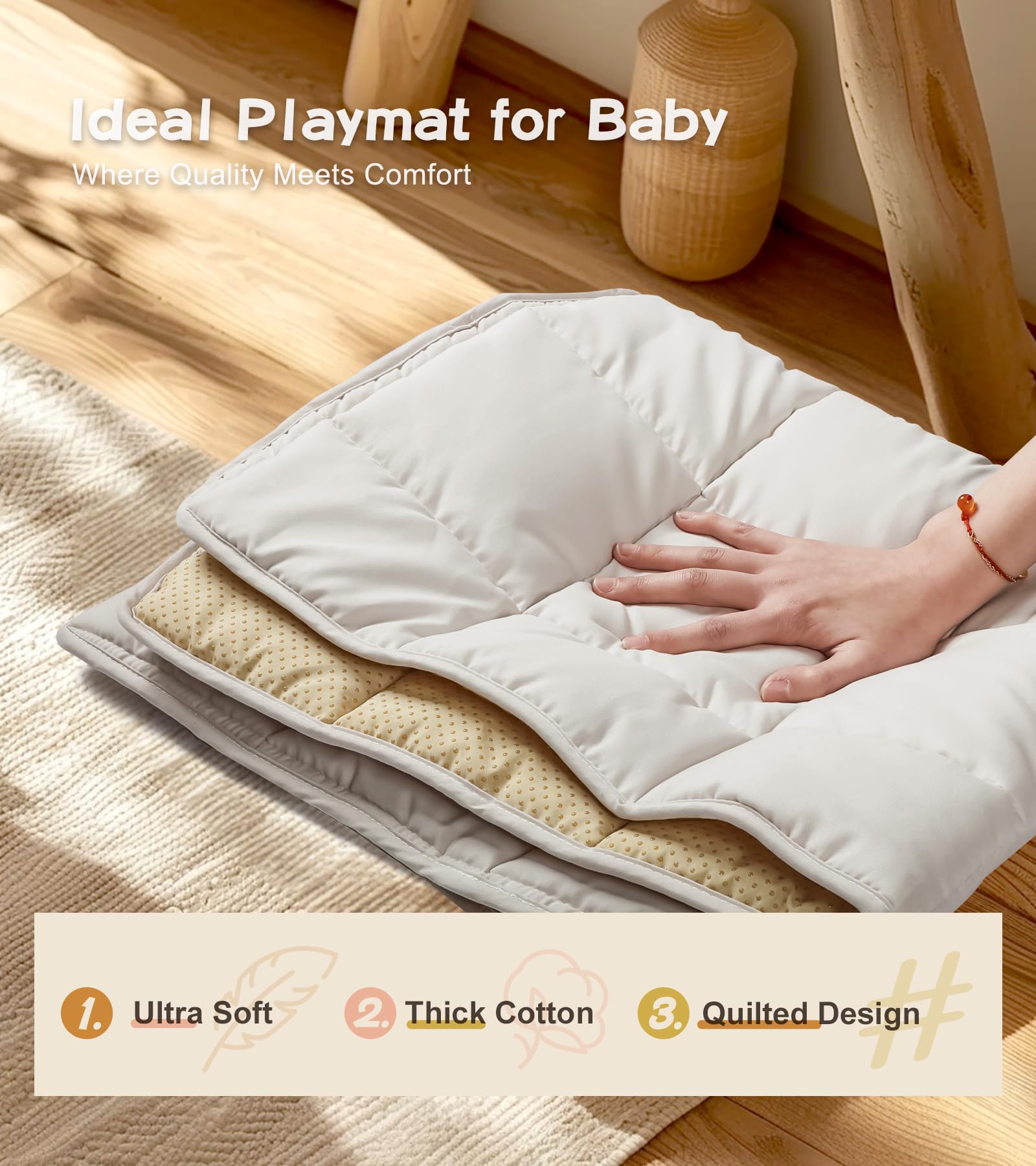 Gimnasio para Bebés con Tapete, Gimnasio de Juegos de - Imagen 4