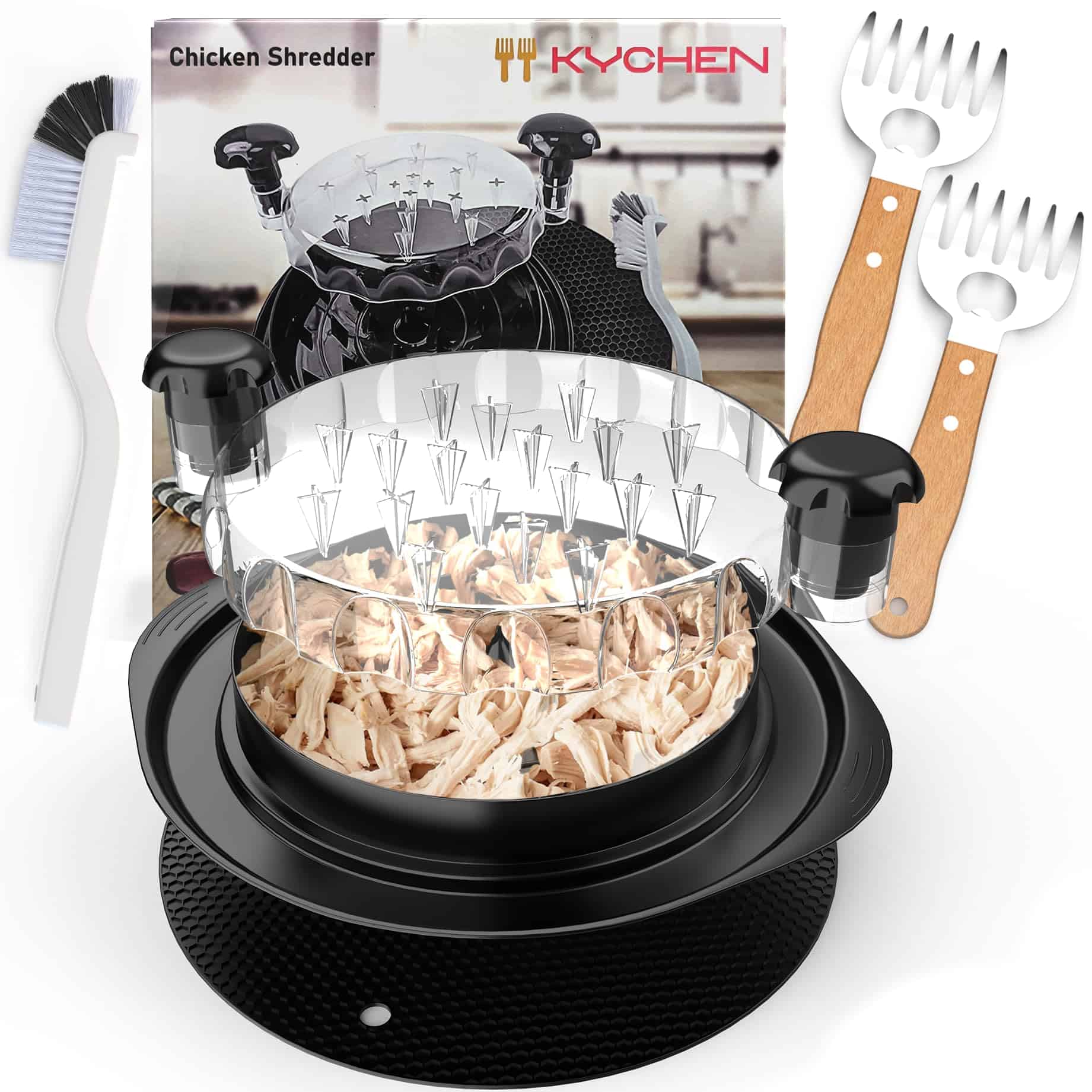 Set de Herramientas para Desmenuzar Pollo Kychen Twist Plus