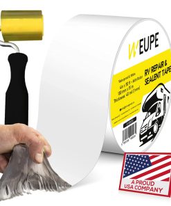 Cinta selladora para RV Weupe con rodillo, Blanco, 4