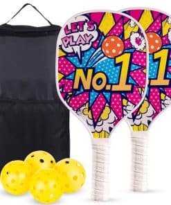 Paletas de Pickleball Genéricas Set de 2 - Paletas de Fibra