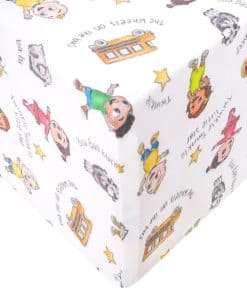 Sábana de cuna ajustada de punto premium Copper Pearl /