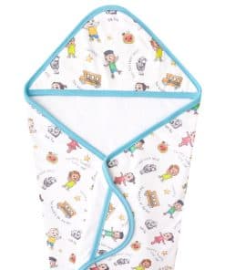 Toalla con capucha de punto premium Copper Pearl CoComelon