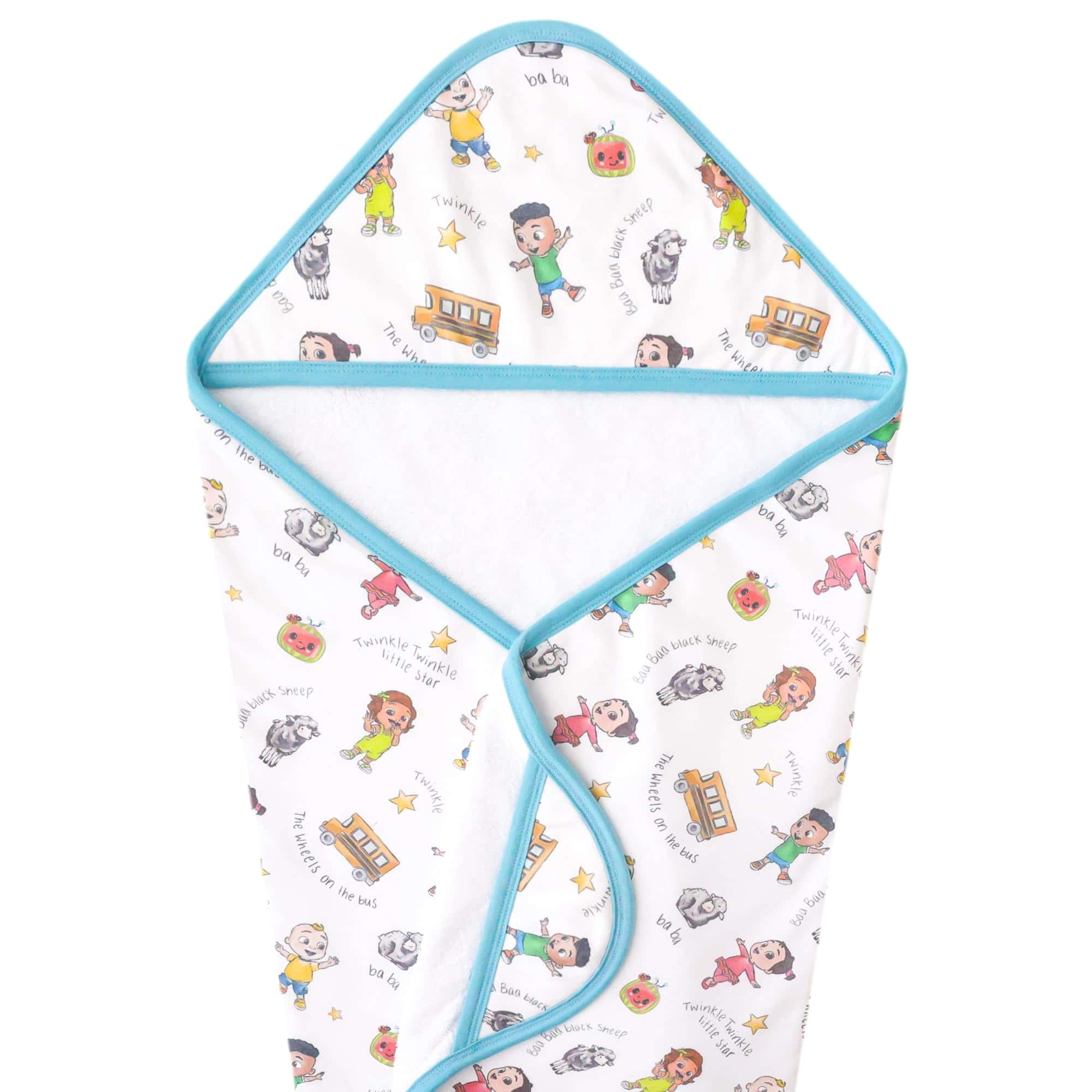 Toalla con capucha de punto premium Copper Pearl CoComelon