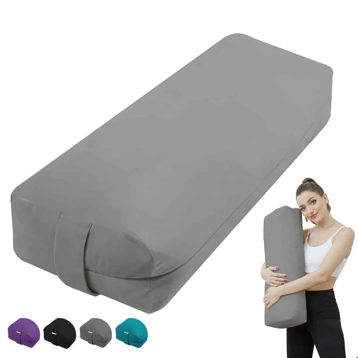 Almohada de Yoga Bolster para Yoga Restaurativo - Almohada