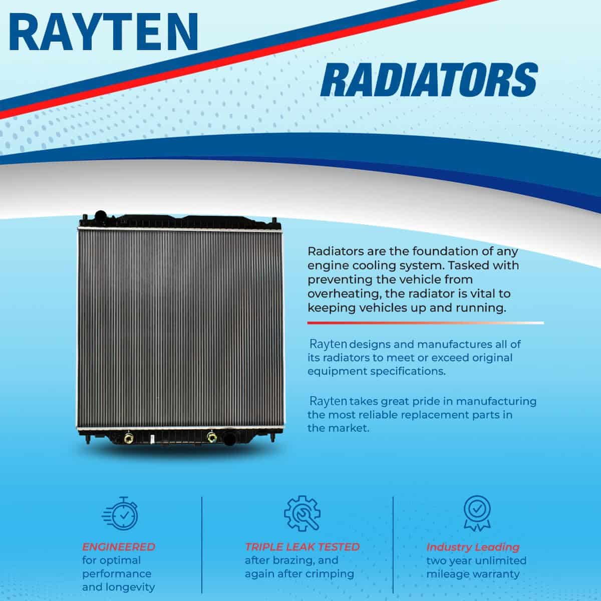 RAYTEN 2585 Radiador Compatible con Kia Sorento 2003 2004 - Imagen 3