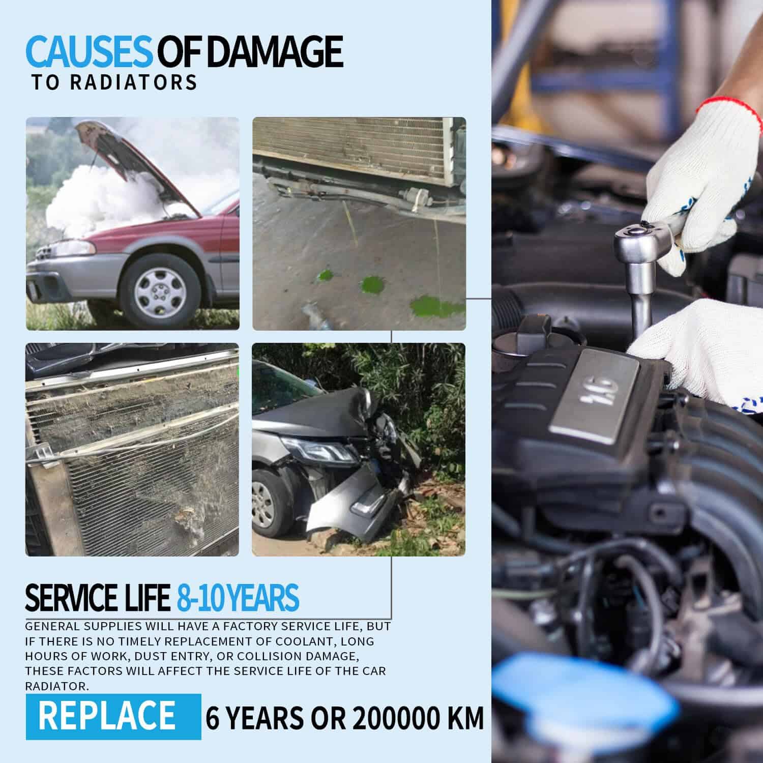 RAYTEN 2585 Radiador Compatible con Kia Sorento 2003 2004 - Imagen 6