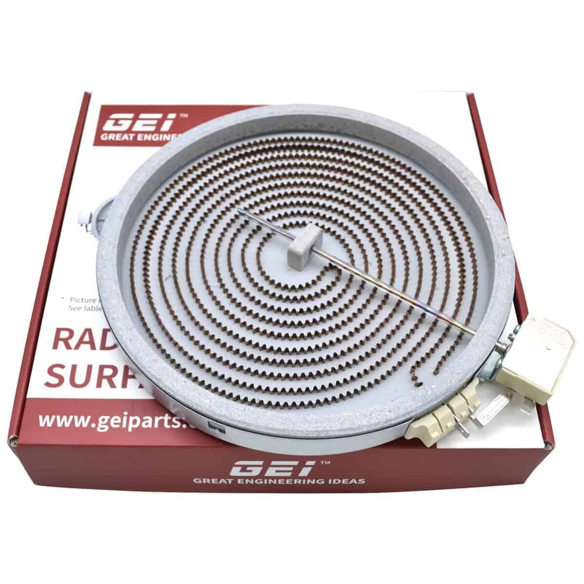 Elemento de superficie radiante para estufa de rango de 10