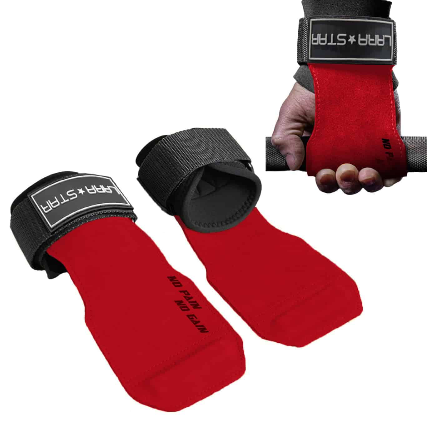 Ganchos de Muñeca para Levantamiento de Pesas LARA STAR