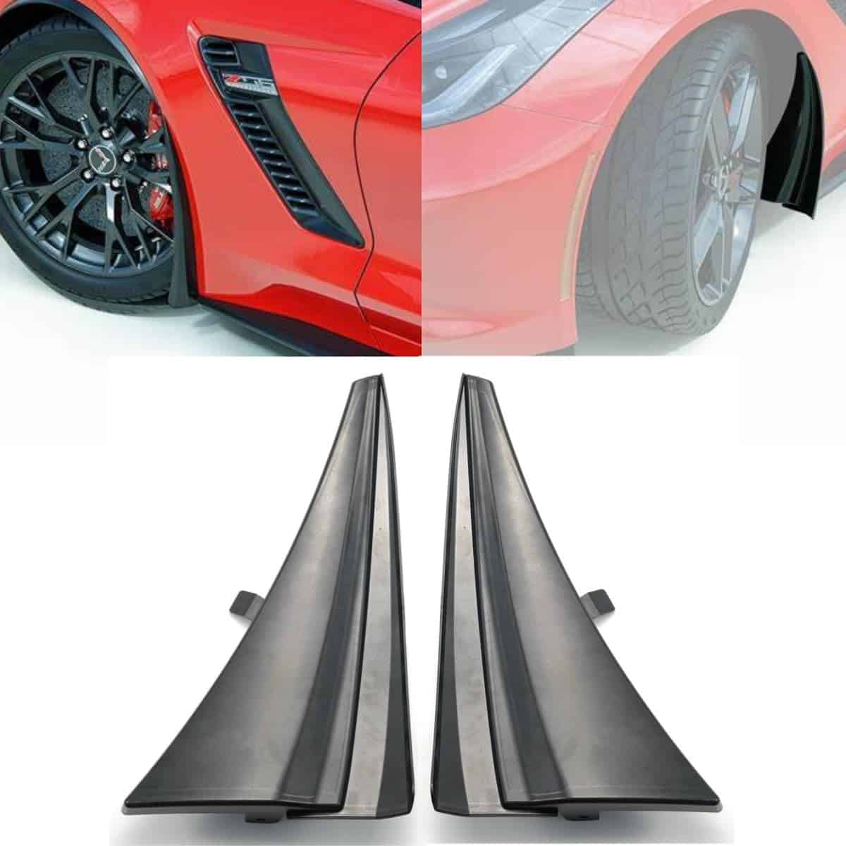 Guardabarros delanteros compatible con Corvette C7 XL