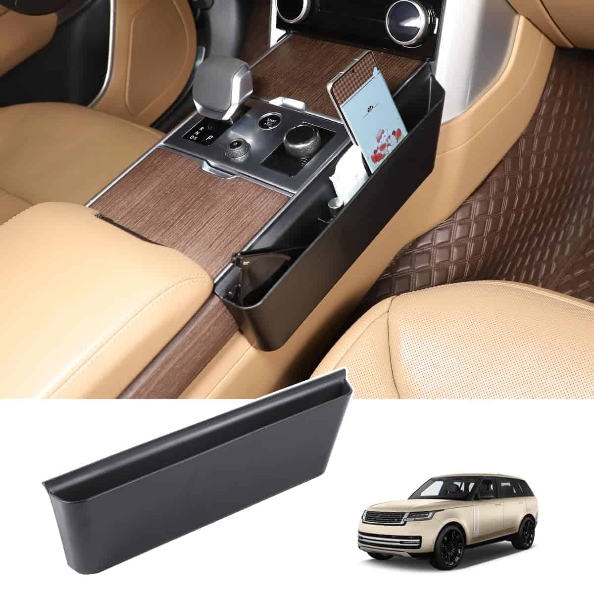 Organizador de Bandeja Lateral para Consola de Cambios de