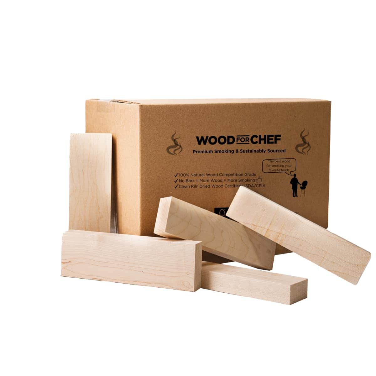 Palitos de Madera para Cocinar WoodForChef 8'' de Largo