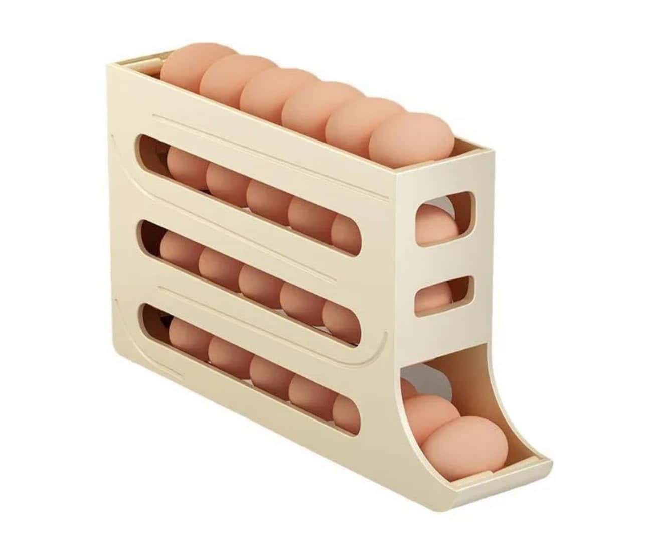Organizador de Huevos Apilable para Refrigerador de 4