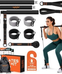 Kit de Barra de Pilates con Bandas de -Negro