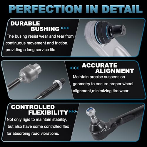 EVERESTWAY 8PCS Kit de Suspensión Delantera Brazos de - Imagen 4